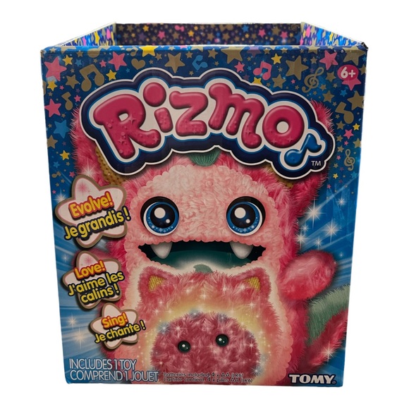 Tony RIzzo Evolving Musical Friend Interactive Plush Toy with Fun Games, Berry - Picture 1 of 8